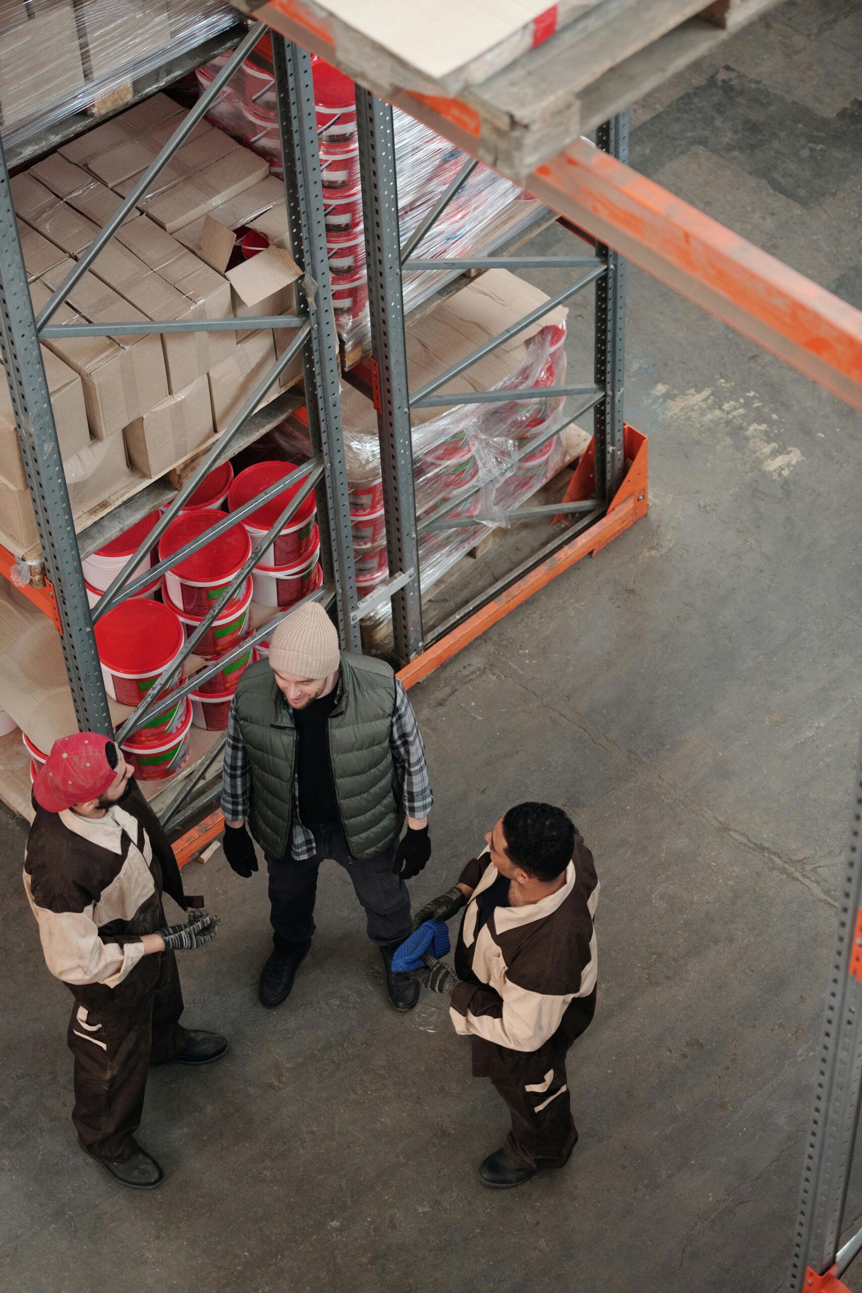 Employees working in a warehouse