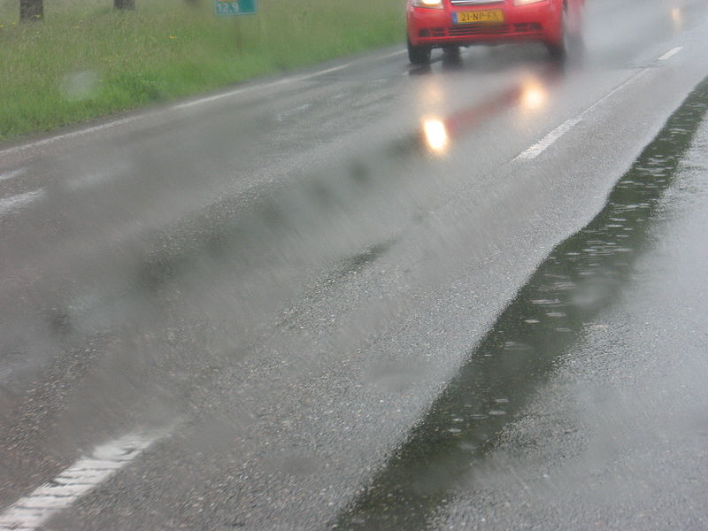 wet road
