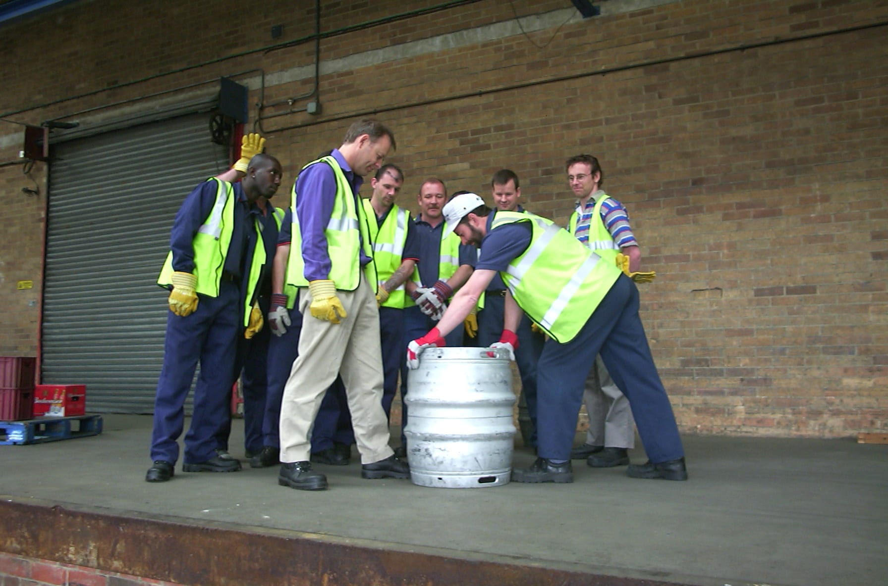 Manual Handling delegates undergoing training