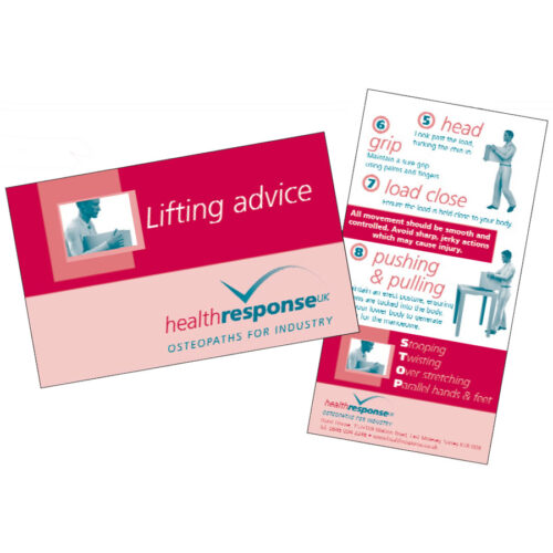 Lifting Advice Jogger Cards