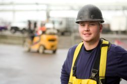 Construction site worker