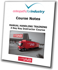 Sample Manual Handling course notes front cover